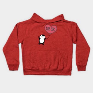 Penguin in Love UR OK Kids Hoodie